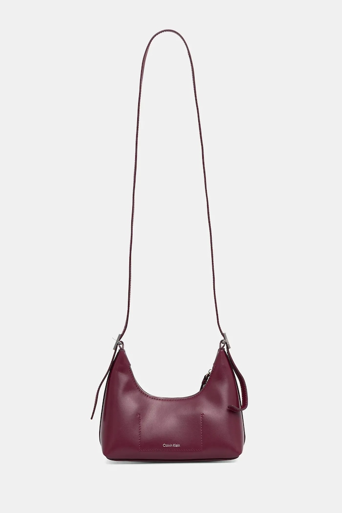 Αξεσουάρ Δερμάτινη τσάντα Calvin Klein LV04F3263G μπορντό