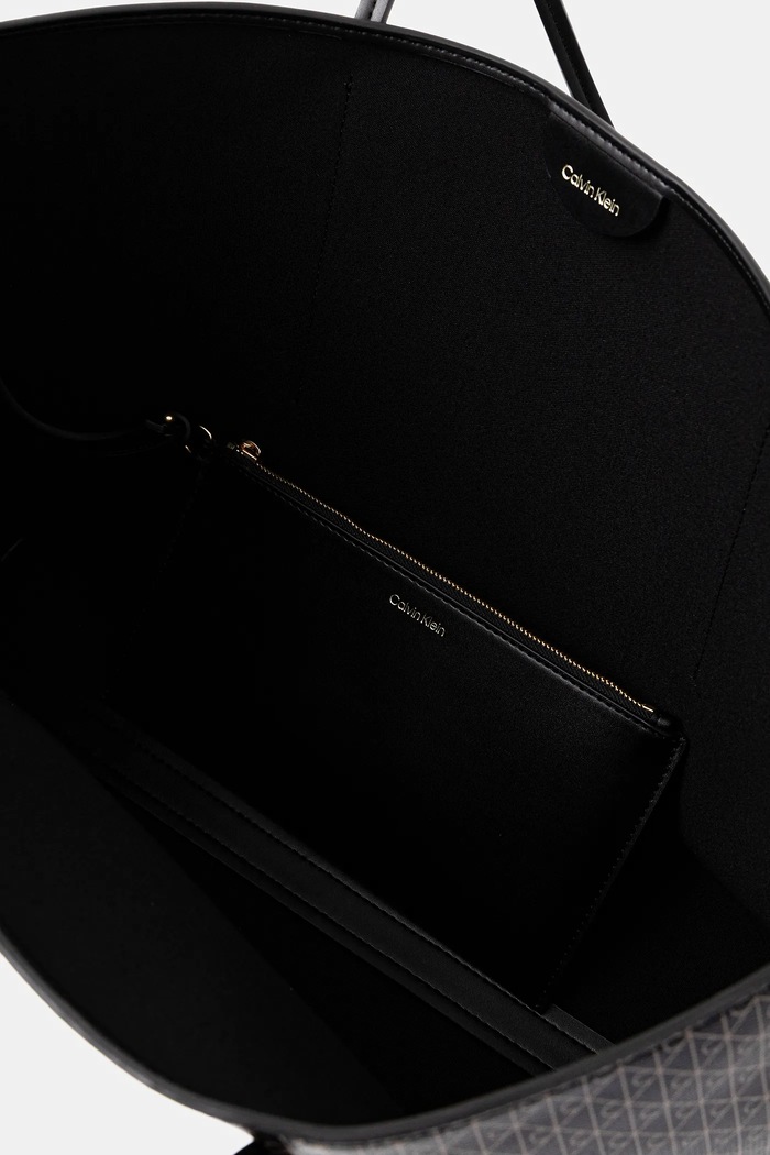 Calvin Klein tote bag pentru femei cu imitație de piele LV04F3266G maro
