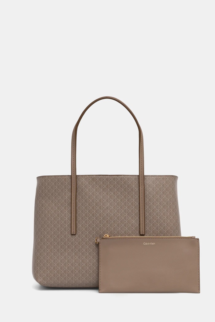 Чанта Calvin Klein не побира А4 бежов LV04F3267G