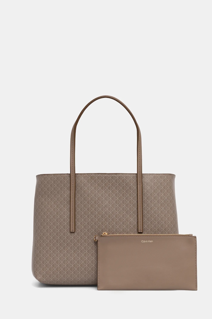Чанта Calvin Klein не побира А4 бежов LV04F3267G