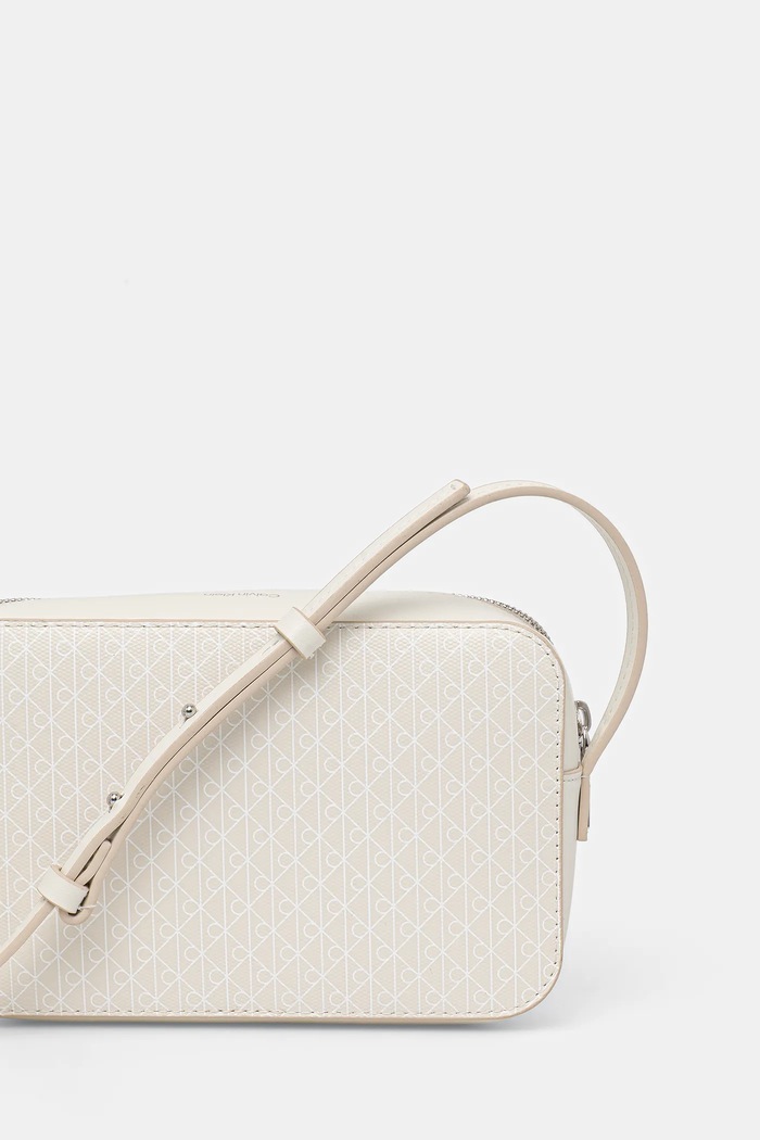 Doplňky Calvin Klein crossbody kabelka dámská z imitace kůže LV04F3268G béžová