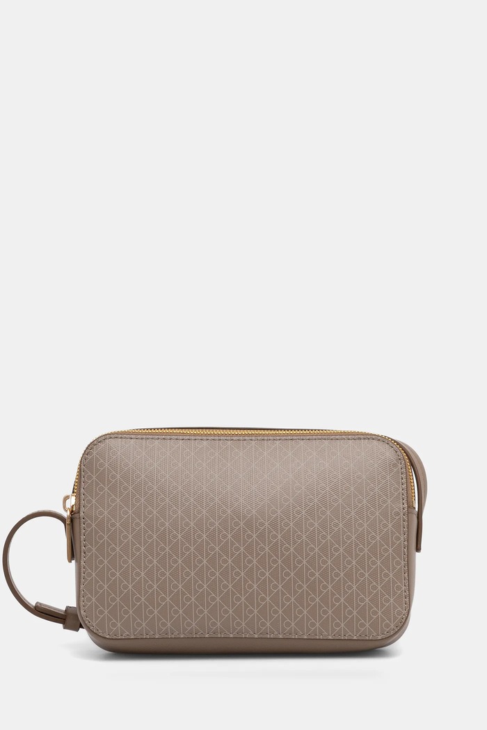 Calvin Klein crossbody kabelka dámská z imitace kůže nevejde se A4 béžová LV04F3268G