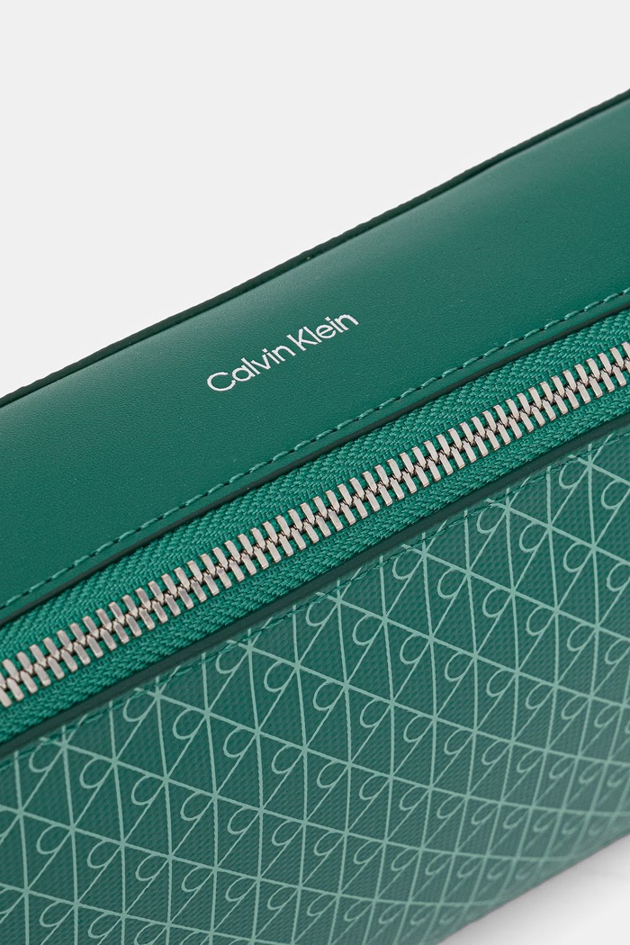 Calvin Klein чанта crossbody дамска от имитация на кожа зелен LV04F3268G