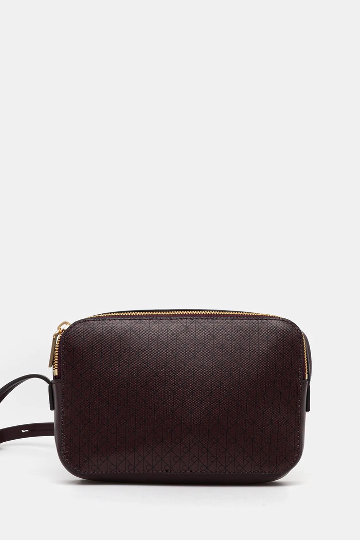 Calvin Klein crossbody kabelka dámská z imitace kůže nevejde se A4 hnědá LV04F3268G