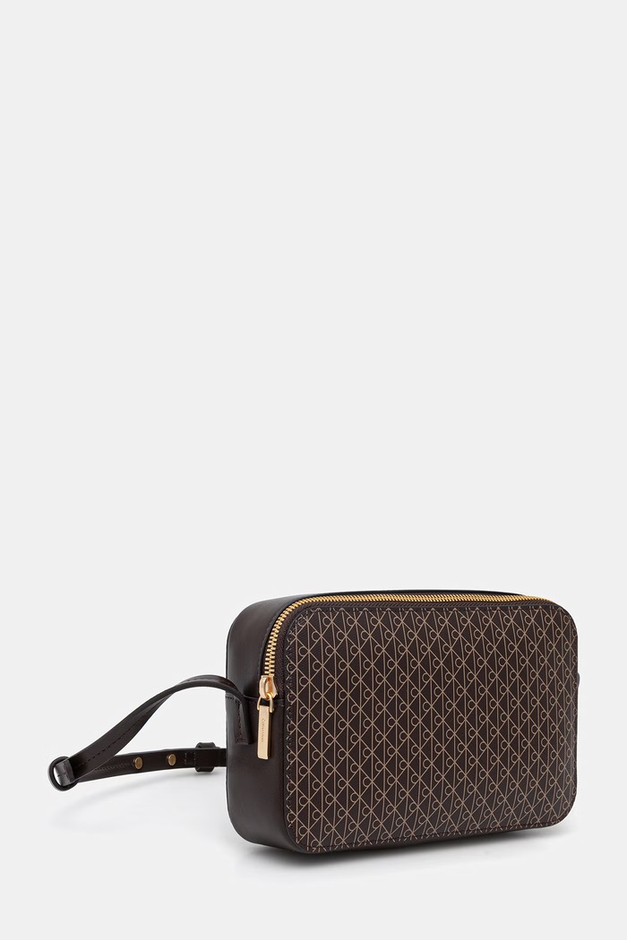 Calvin Klein crossbody kabelka dámska z imitácie kože LV04F3268G hnedá SS26