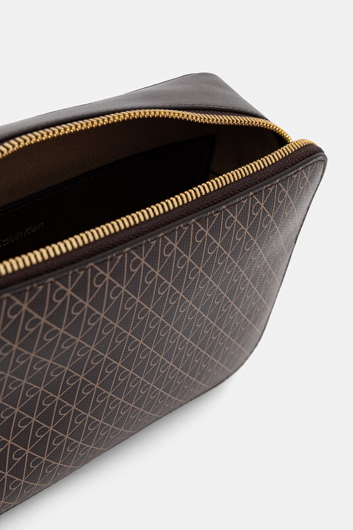 Calvin Klein crossbody kabelka dámska z imitácie kože LV04F3268G hnedá