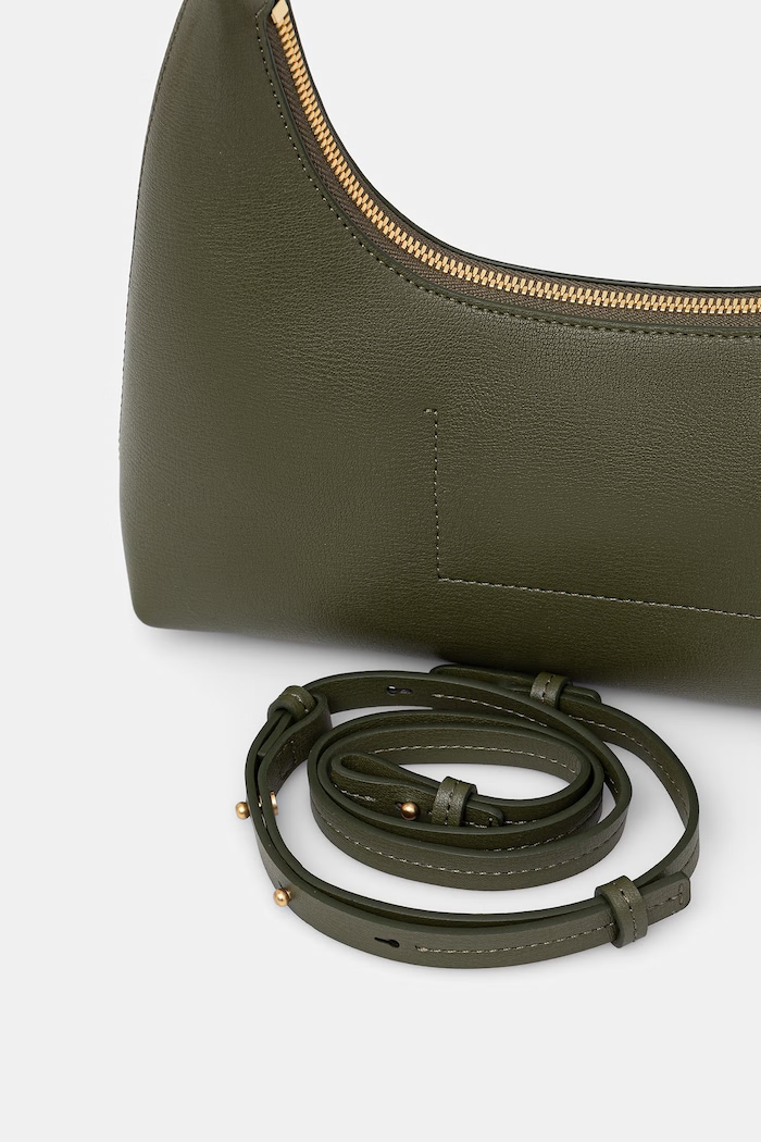 Calvin Klein чанта дамска от имитация на кожа зелен LV04F3272G
