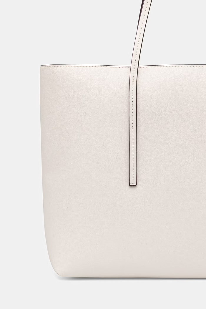 Αξεσουάρ Calvin Klein shopper γυναικεία από απομίμηση δέρματος LV04F3274G λευκό