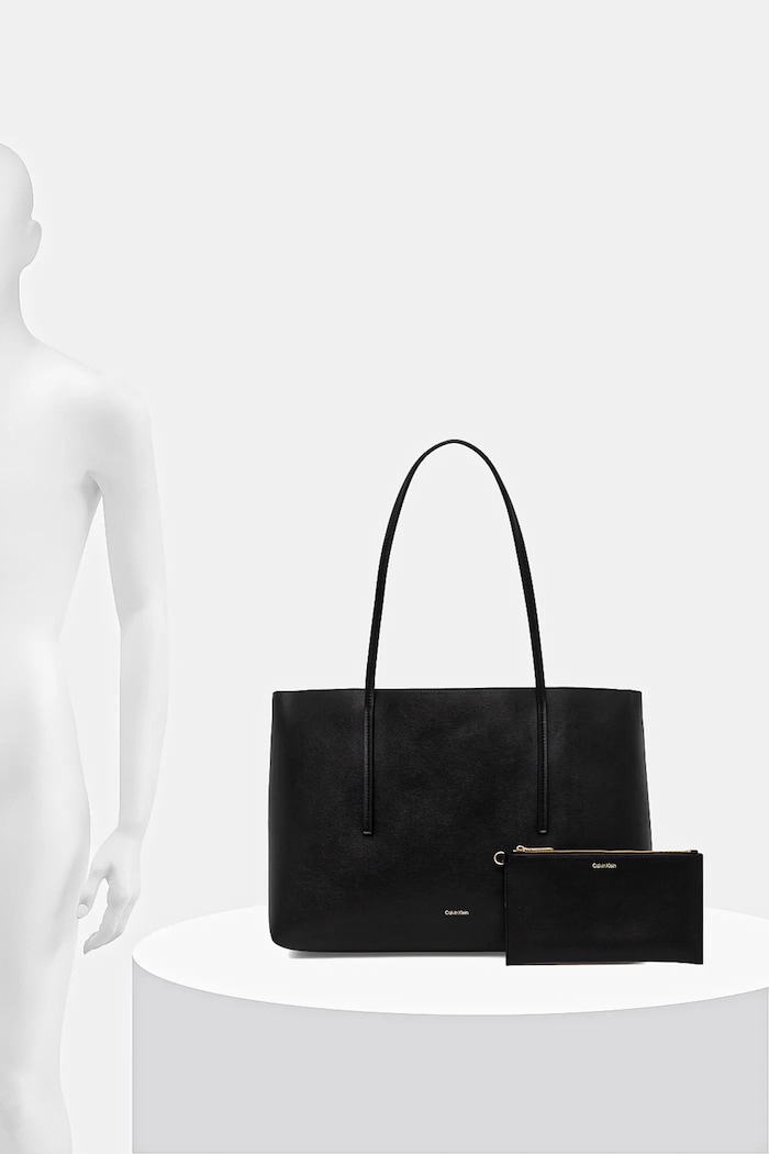 Calvin Klein shopper γυναικεία από απομίμηση δέρματος LV04F3274G