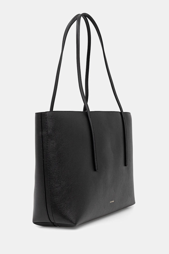Calvin Klein shopper γυναικεία από απομίμηση δέρματος LV04F3274G μαύρο SS26