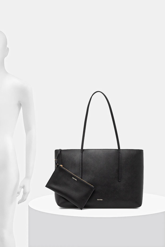 Calvin Klein shopper γυναικεία από απομίμηση δέρματος LV04F3274G