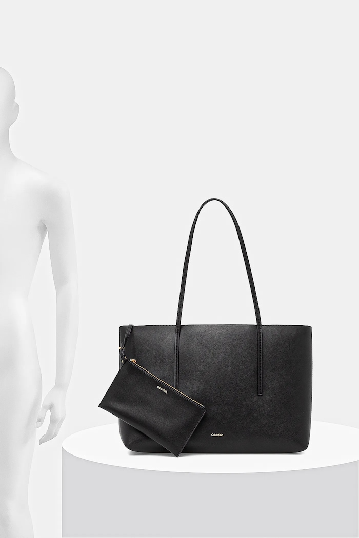 Calvin Klein shopper γυναικεία από απομίμηση δέρματος LV04F3274G