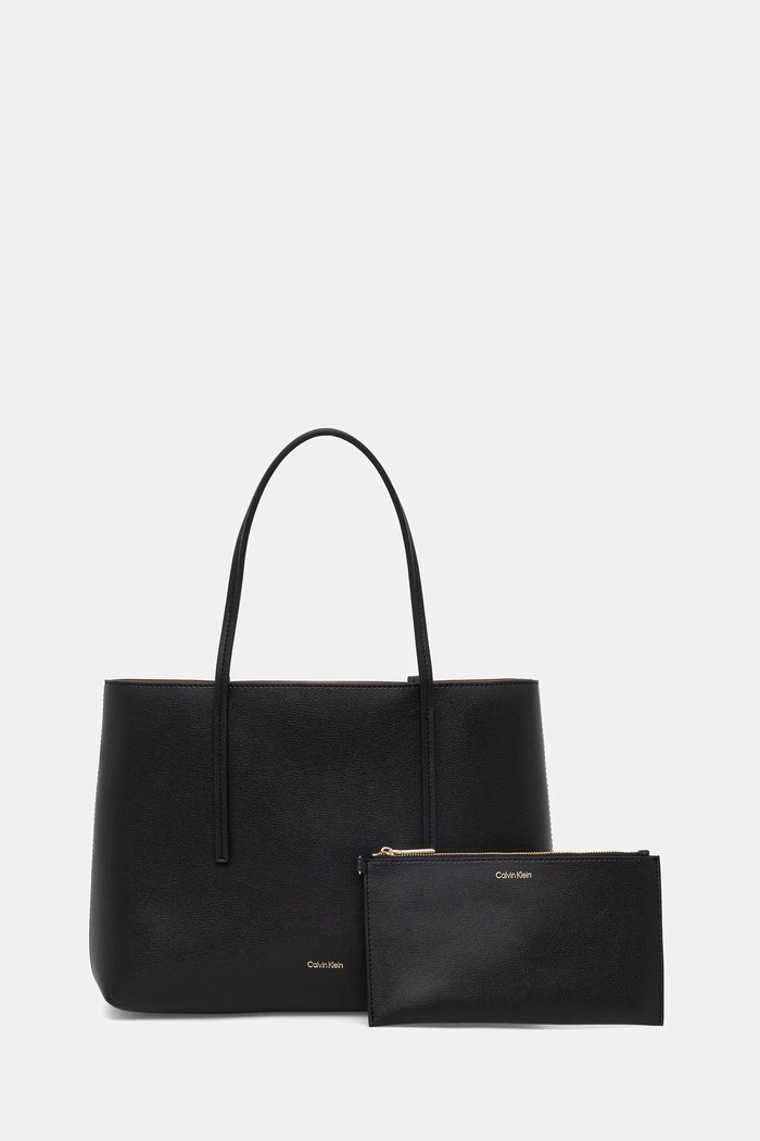 Calvin Klein poșetă uni negru LV04F3275G