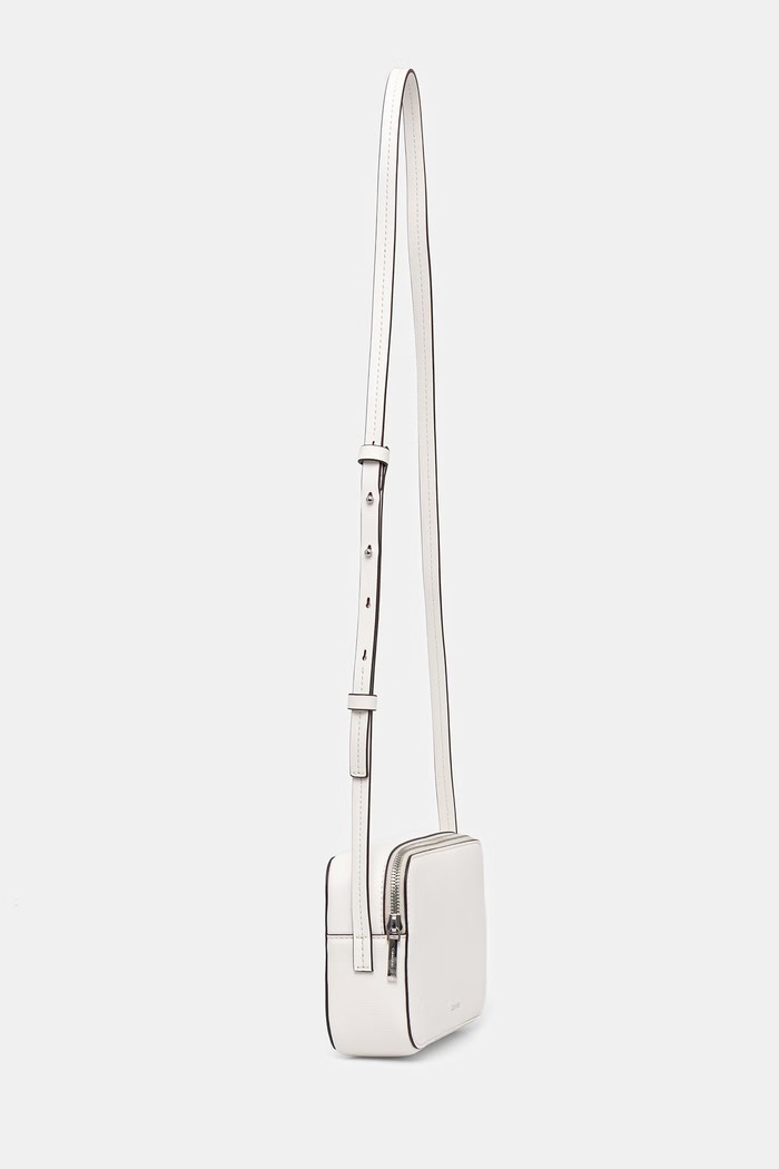 Calvin Klein crossbody torbica ženska iz umetnega usnja LV04F3276G bela SS26
