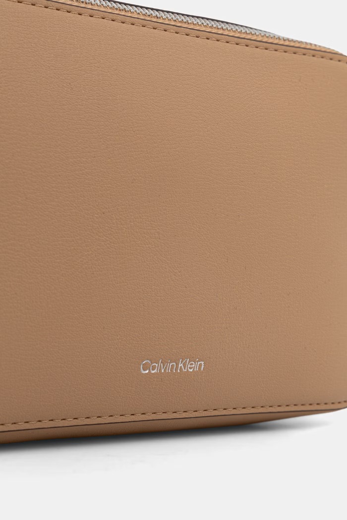 Calvin Klein crossbody kabelka dámska z imitácie kože béžová LV04F3276G