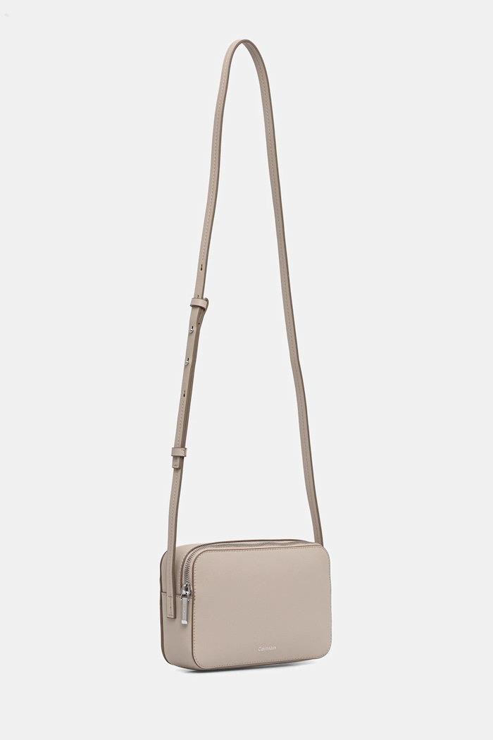 Calvin Klein crossbody torbica ženski iz umetnega usnja LV04F3276G bež SS26