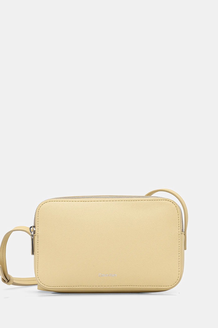 Calvin Klein crossbody torbica ženska iz umetnega usnja Ne ustreza A4 rumena LV04F3276G