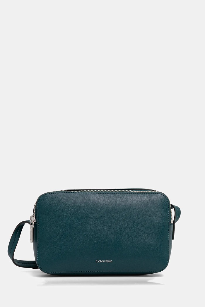 Calvin Klein crossbody torbica ženska iz umetnega usnja Ne ustreza A4 turkizna LV04F3276G