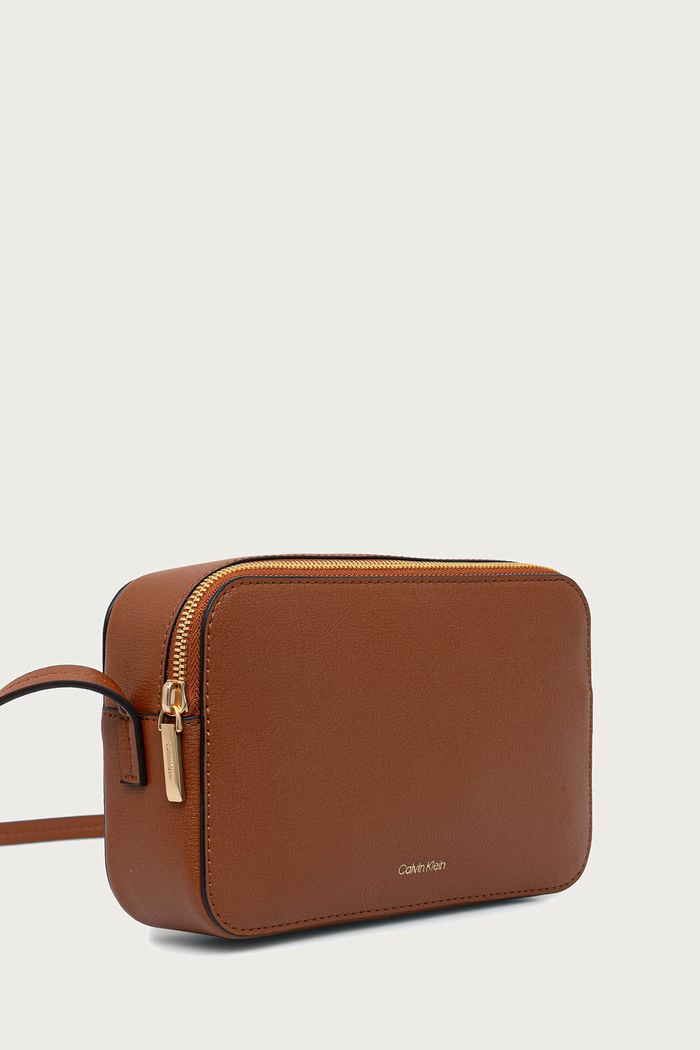Calvin Klein Torebka crossbody damska z imitacji skóry LV04F3276G brązowy SS26