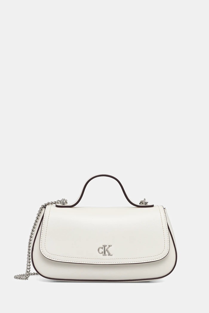 Calvin Klein torebka nie mieści A4 beżowy LV04F3282G