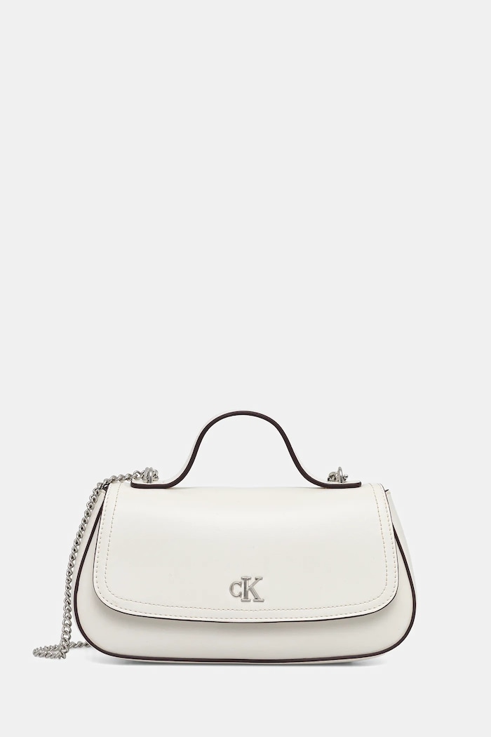 Calvin Klein torebka nie mieści A4 beżowy LV04F3282G