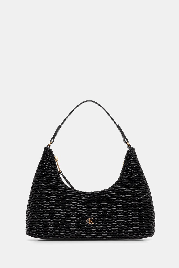 Calvin Klein torebka nie mieści A4 czarny LV04F3293G