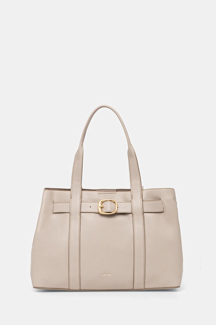 Calvin Klein torebka mieści A4 beżowy LV04F3294G