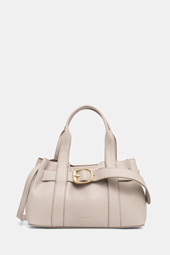 Kabelka Calvin Klein jednofarebný béžová LV04F3295G