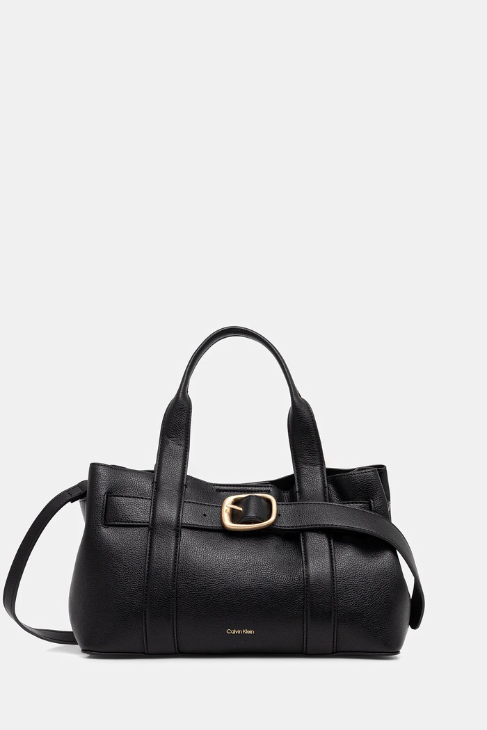 Kabelka Calvin Klein jednofarebný čierna LV04F3295G