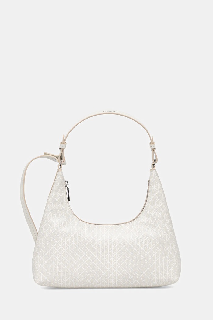 Kabelka Calvin Klein imitácia kože béžová LV04F3298G