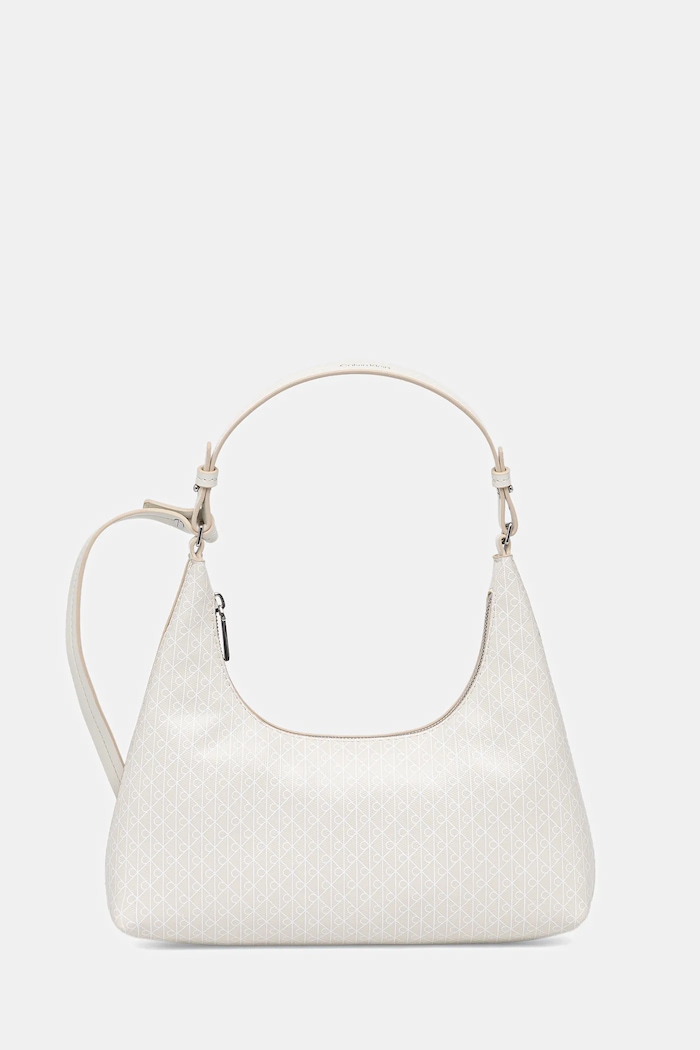 Kabelka Calvin Klein imitácia kože béžová LV04F3298G