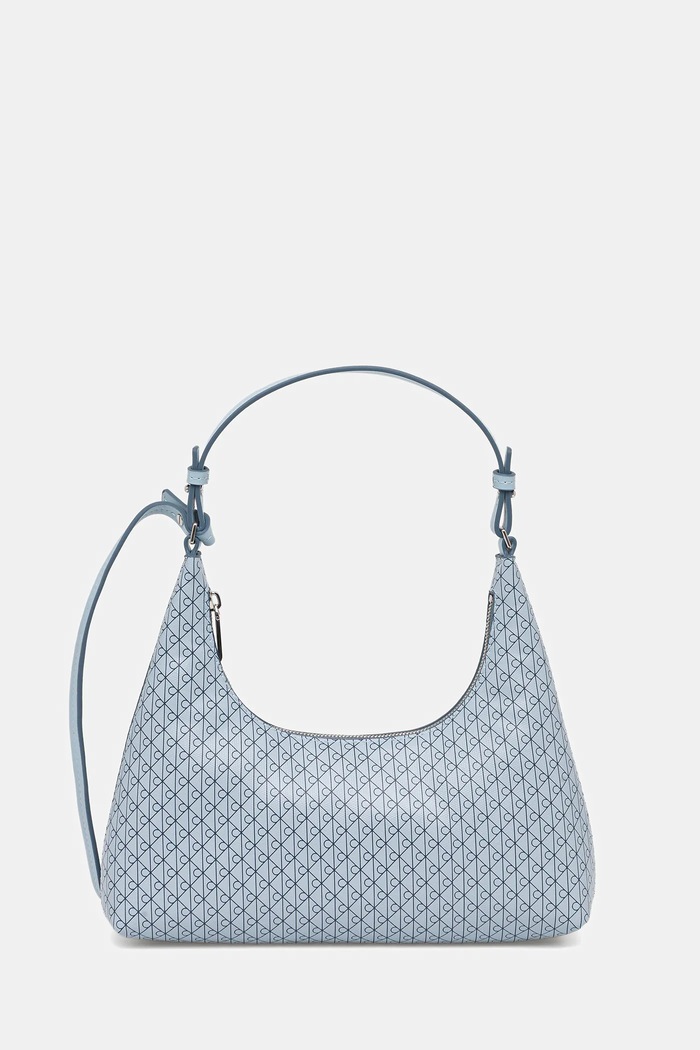 Kabelka Calvin Klein imitácia kože modrá LV04F3298G