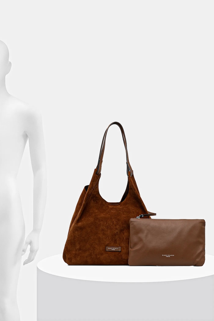 Gianni Chiarini geantă de mână din piele întoarsă DUA BS.9780.CM