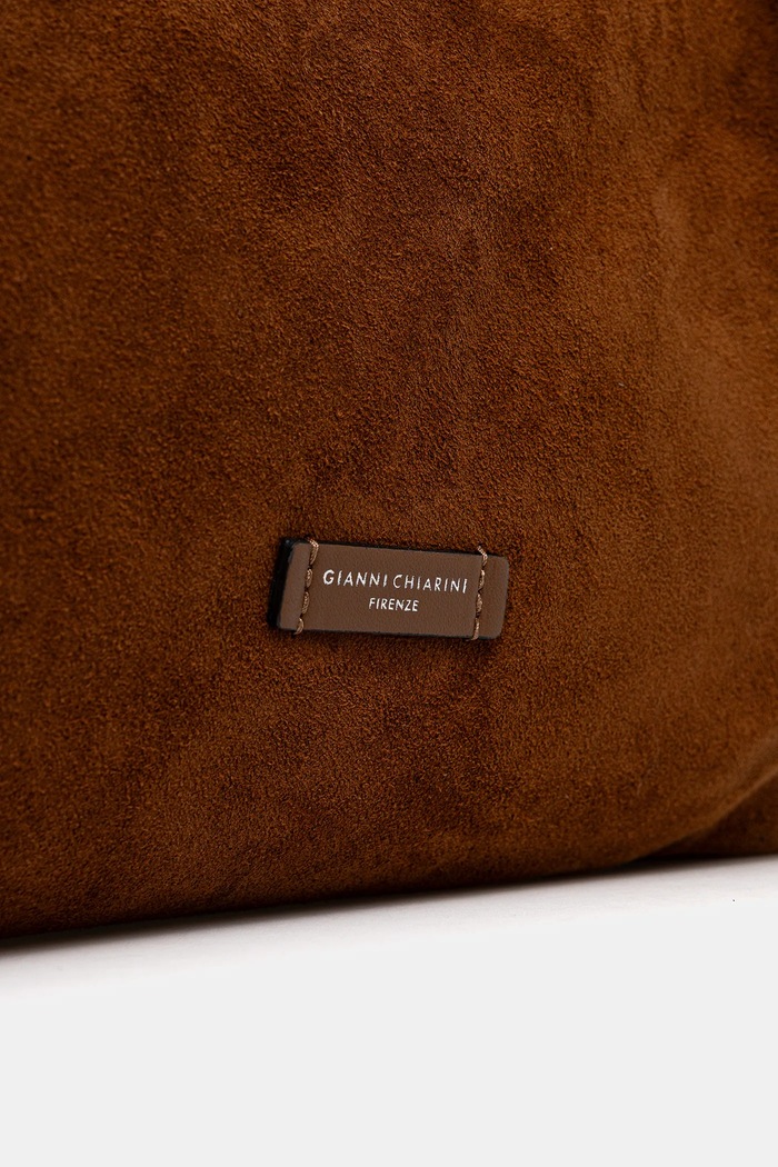 Gianni Chiarini geantă de mână din piele întoarsă DUA BS.9780.CM maro