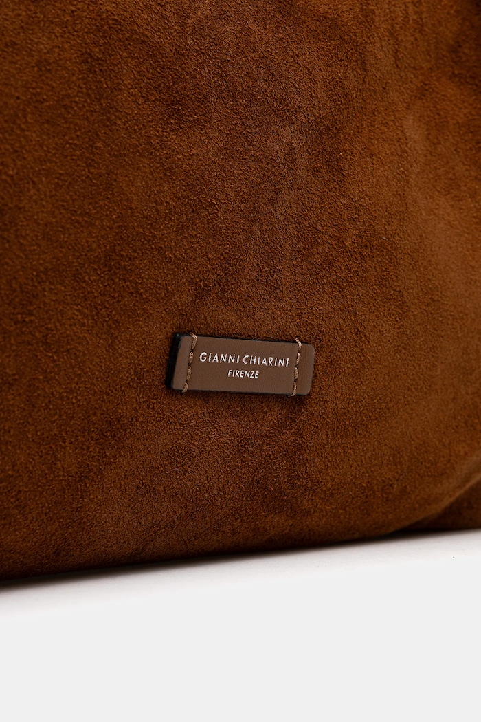 Gianni Chiarini geantă de mână din piele întoarsă DUA BS.9780.CM maro