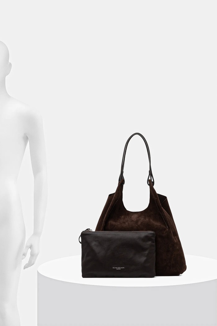 Gianni Chiarini Geantă de mână din piele întoarsă DUA BS.9780.CM