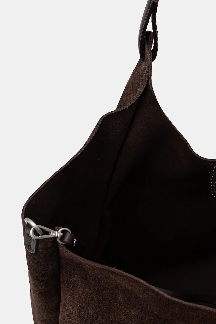 Geantă de mână din piele întoarsă DUA Gianni Chiarini maro BS.9780.CM