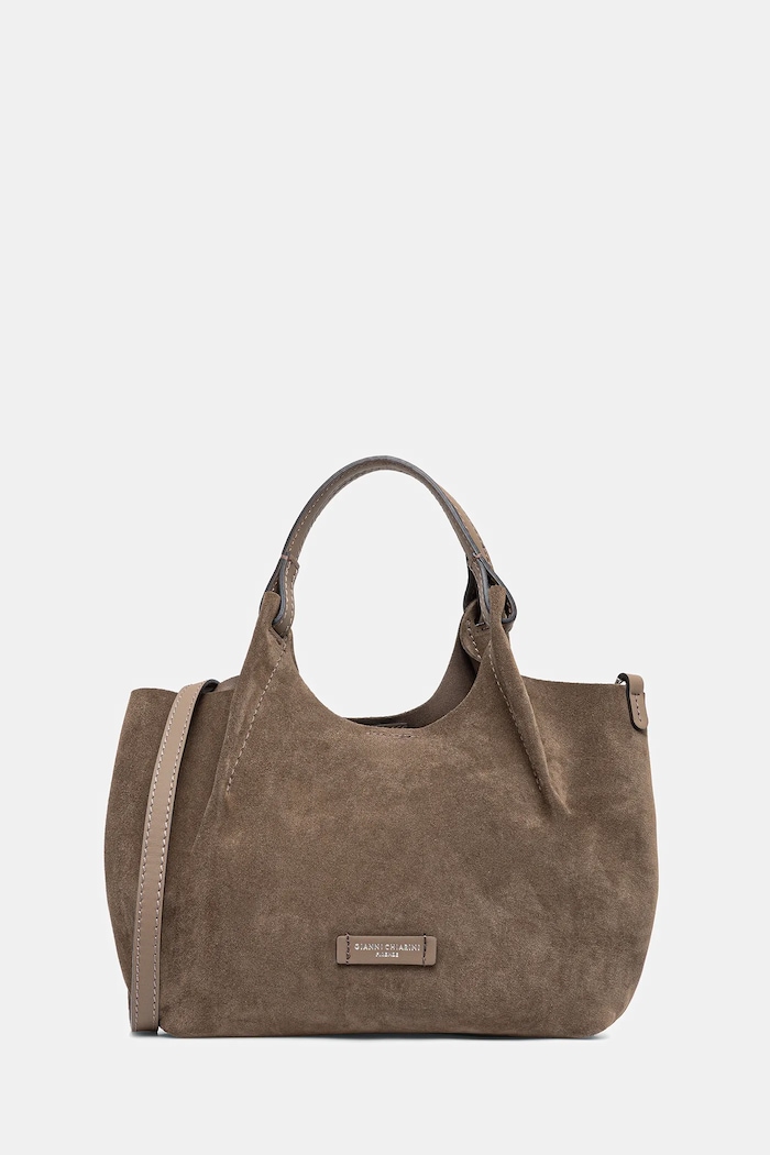 Gianni Chiarini geantă de mână din piele întoarsă DUA BS.9779.CM verde AW25