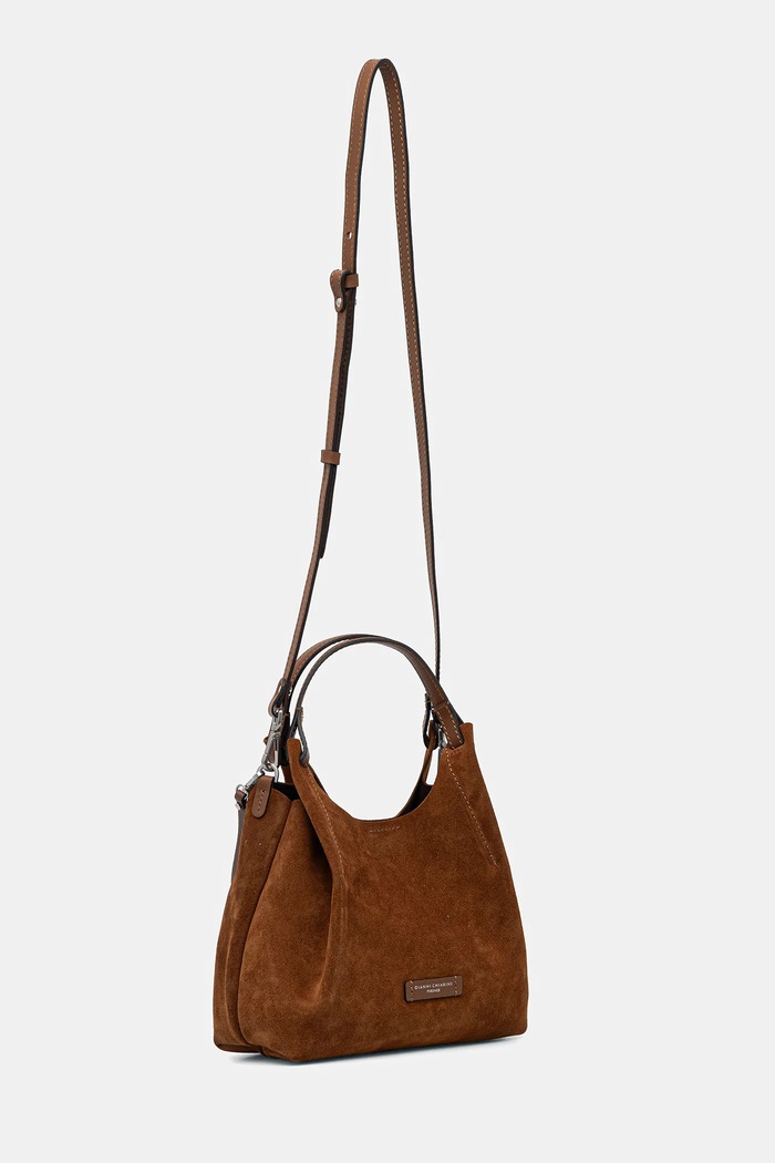 Gianni Chiarini geantă de mână din piele întoarsă DUA BS.9779.CM maro AW25