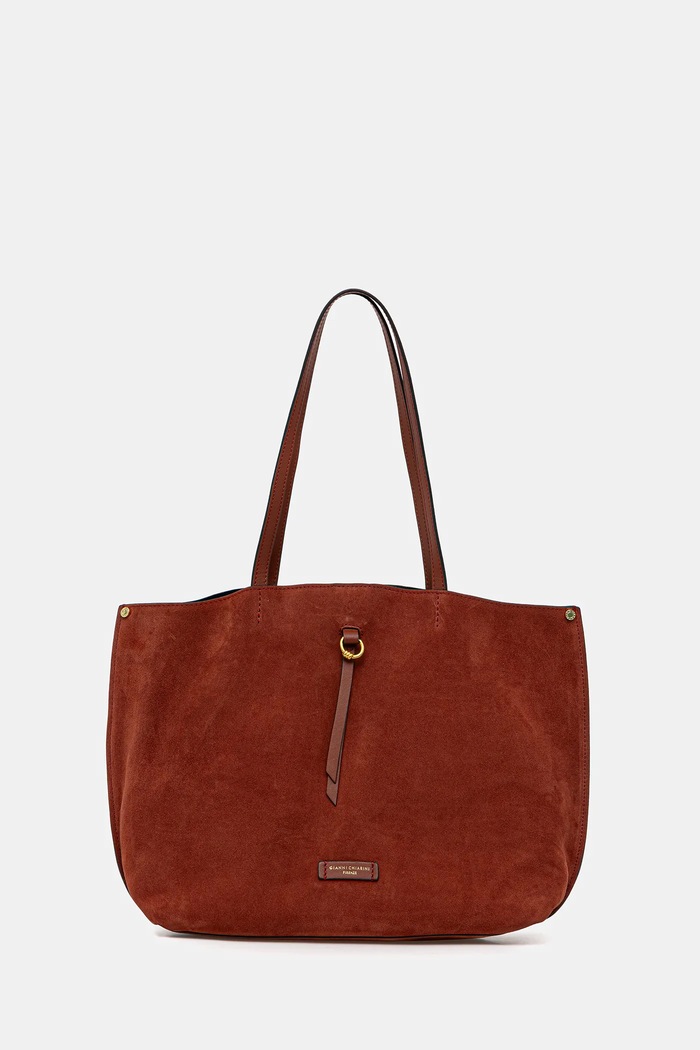 Gianni Chiarini Geantă de mână din piele întoarsă EGLE portocaliu BS.11485.CM
