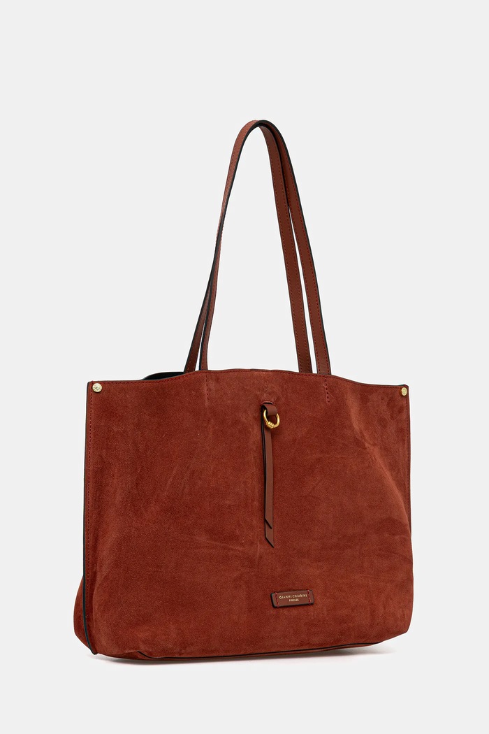 Gianni Chiarini Geantă de mână din piele întoarsă EGLE BS.11485.CM portocaliu AW25
