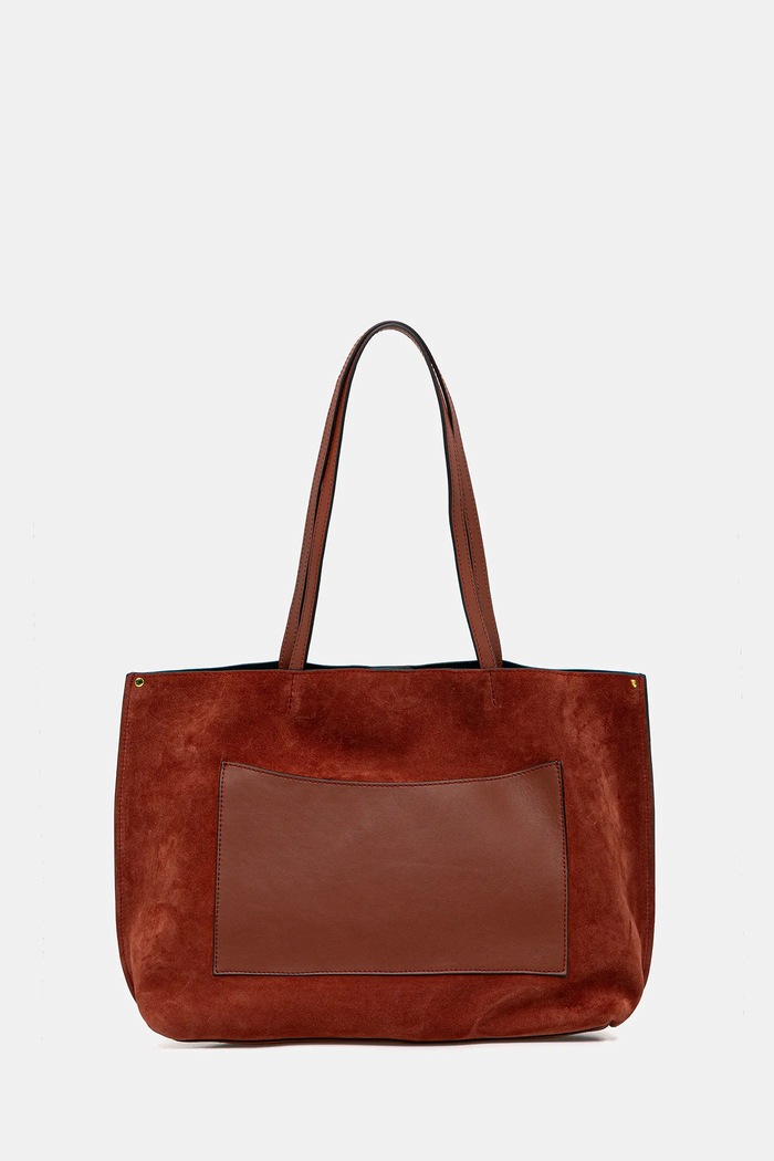 Geantă de mână din piele întoarsă EGLE Gianni Chiarini BS.11485.CM portocaliu