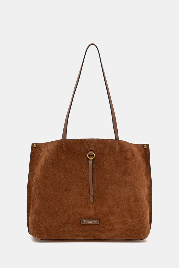 Gianni Chiarini Geantă de mână din piele întoarsă EGLE maro BS.11485.CM