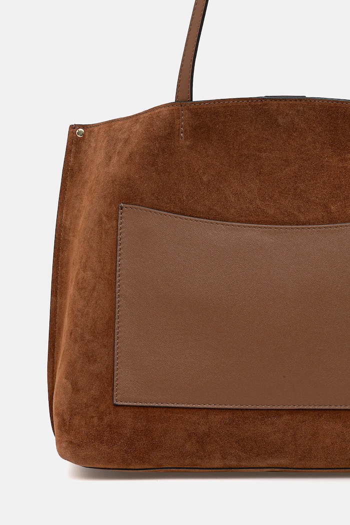 Accesorii Gianni Chiarini Geantă de mână din piele întoarsă EGLE BS.11485.CM maro