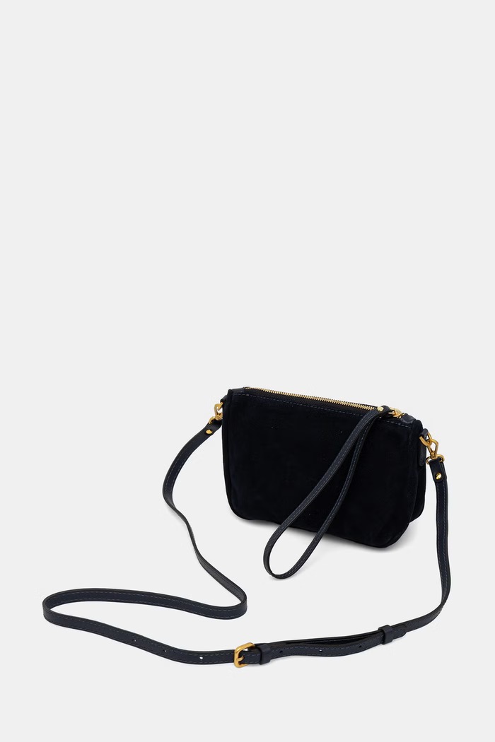 Akcesoria Gianni Chiarini torebka crossbody damska zamszowa NORA POUCH BS.10224.CM granatowy