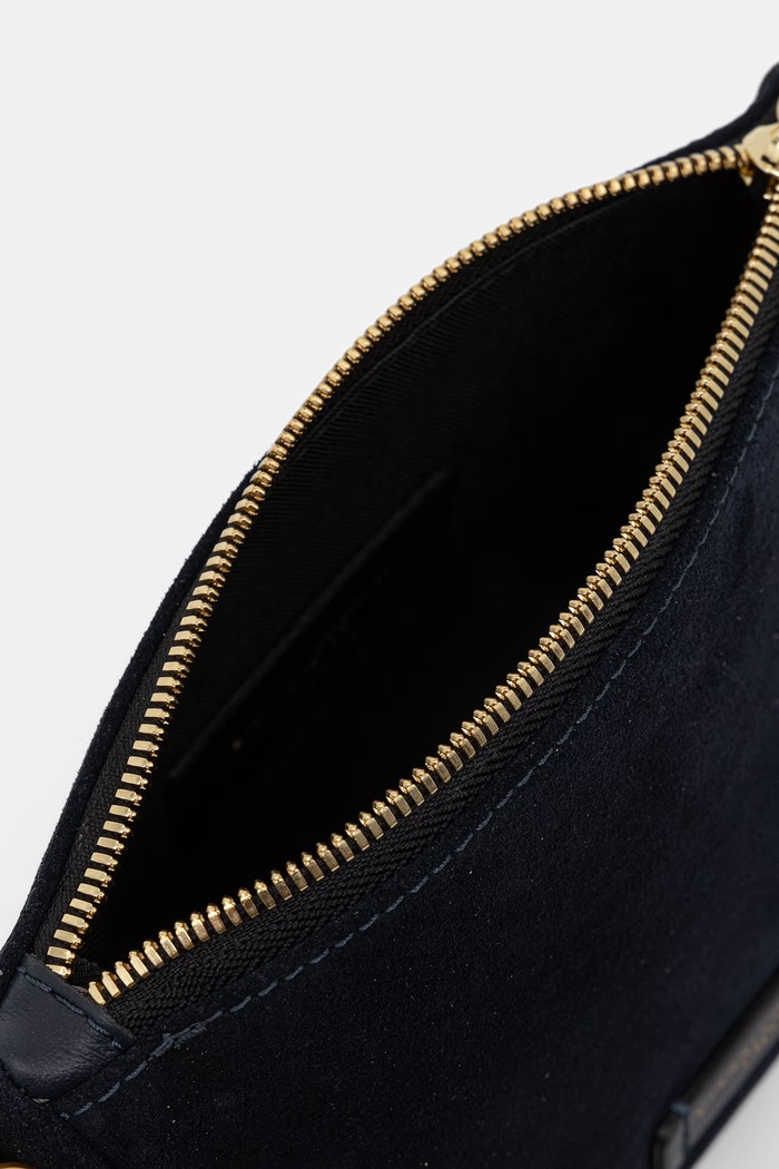 Gianni Chiarini torebka crossbody damska zamszowa NORA POUCH BS.10224.CM granatowy