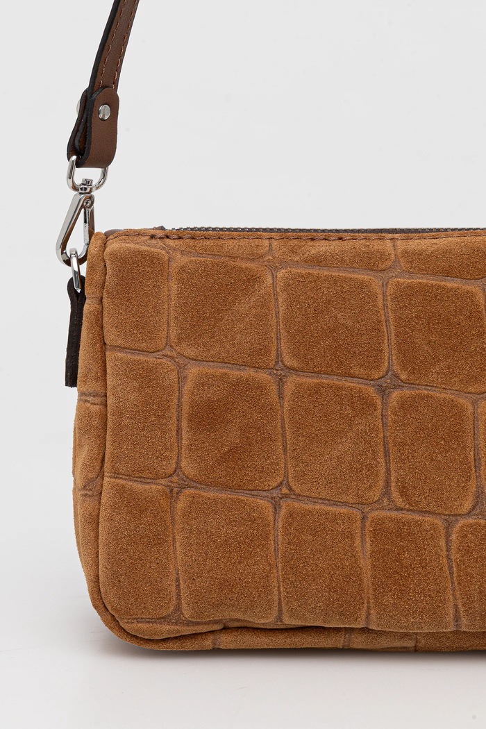 Accesorii Gianni Chiarini geantă crossbody pentru femei din piele întoarsă NORA POUCH BS.10224.CM maro