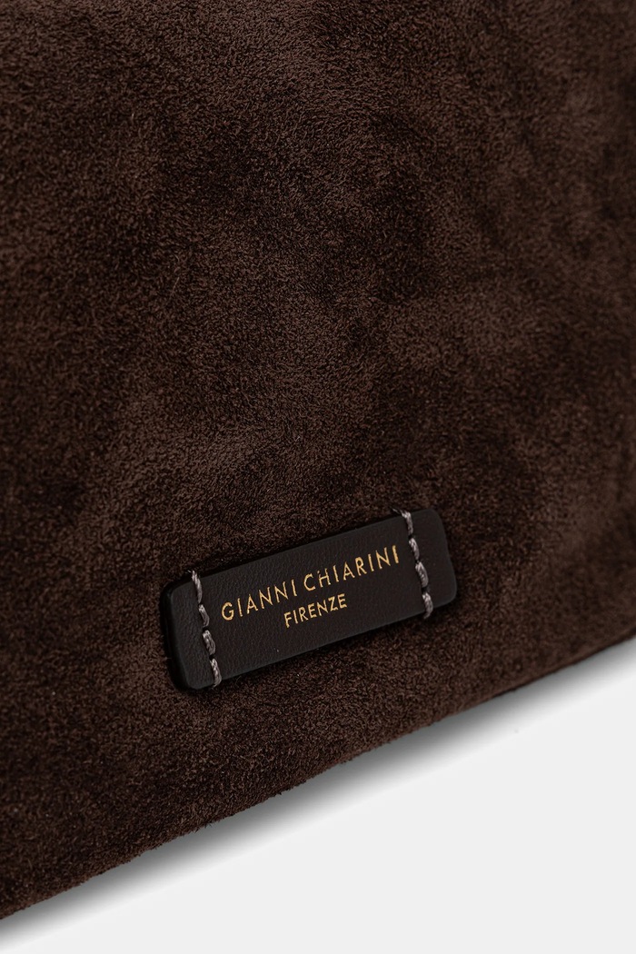 Замшевая сумочка Gianni Chiarini NORA POUCH коричневый BS.10224.CM