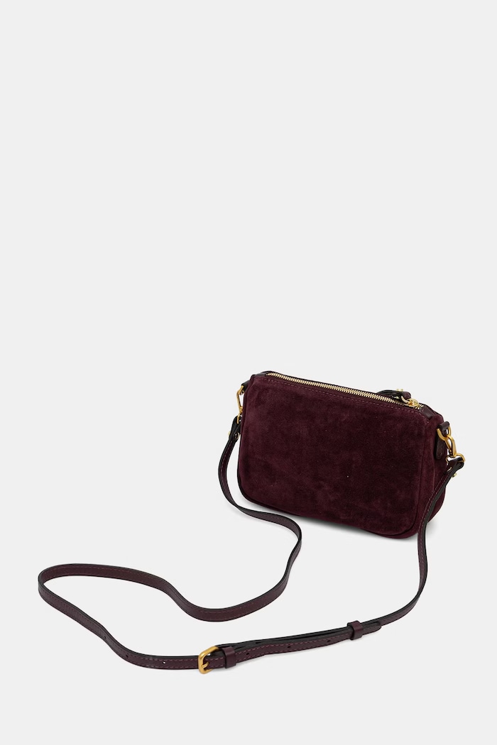 Akcesoria Gianni Chiarini torebka crossbody damska zamszowa NORA POUCH BS.10224.CM bordowy