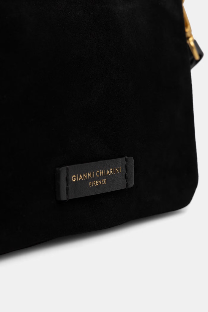 Gianni Chiarini torebka crossbody damska zamszowa NORA POUCH czarny BS.10224.CM